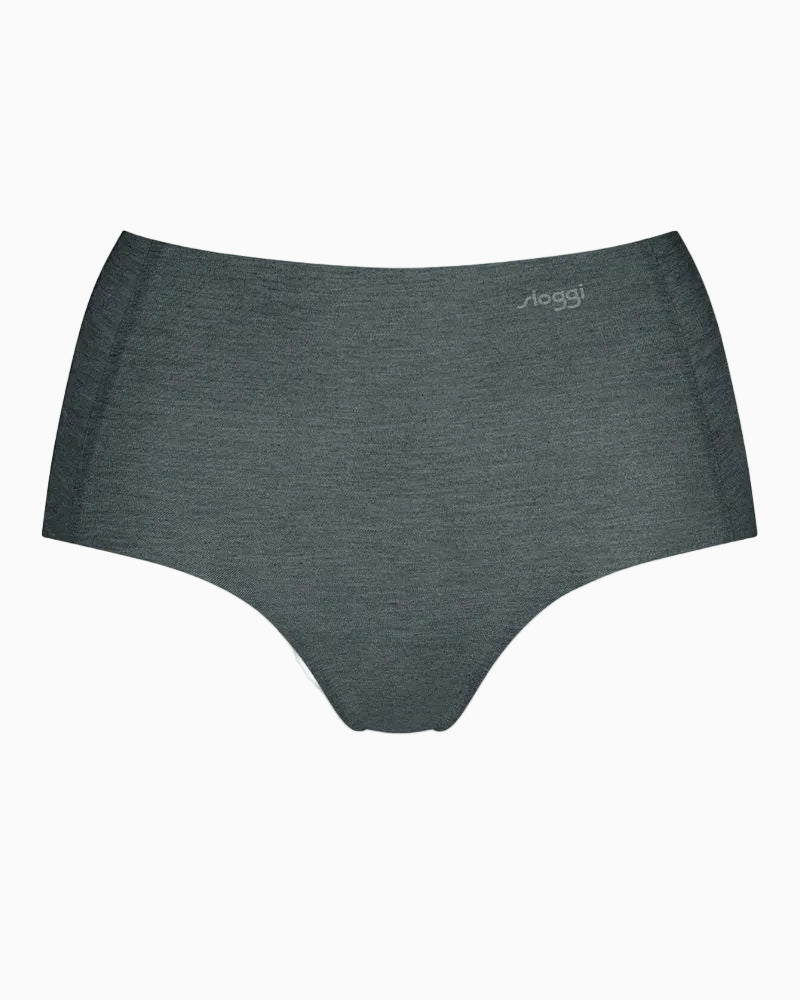 Sloggi - Zero Feel Natural High Waist Brief in Grey - Full View