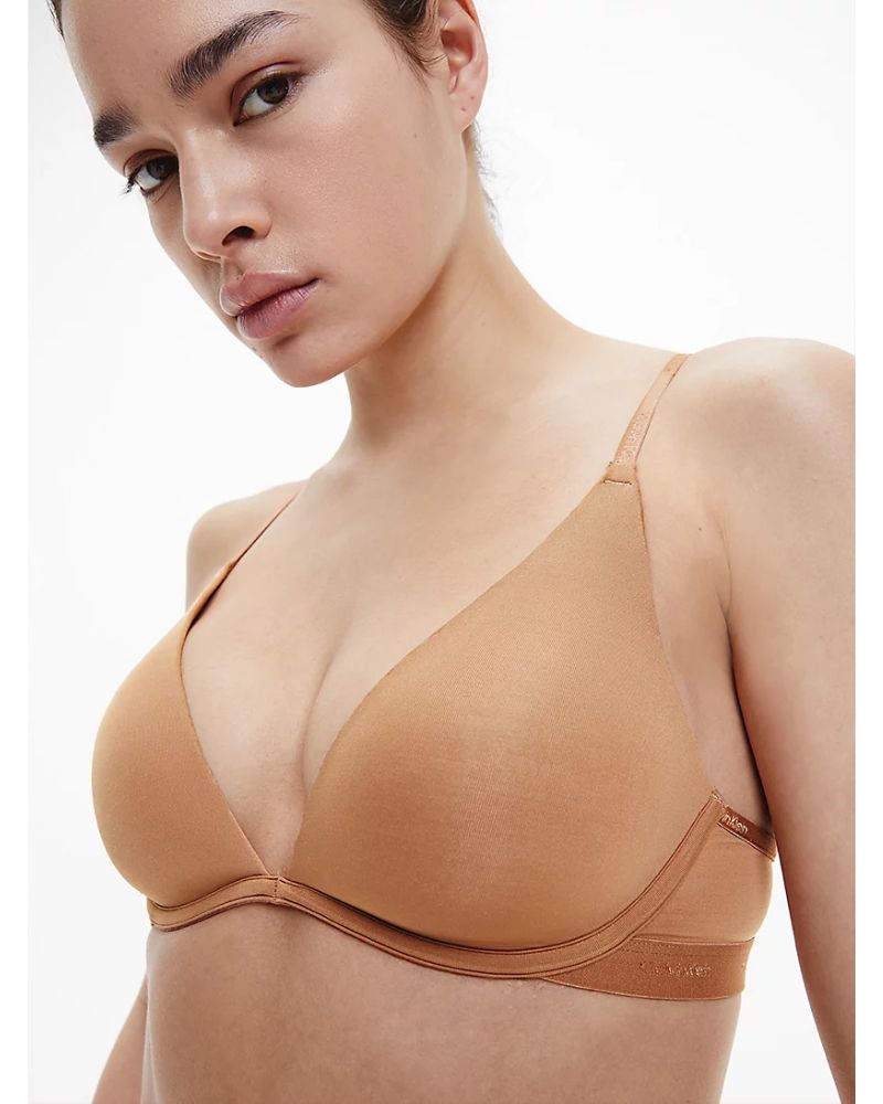 Calvin Klein - Lightly Lined Plunge in Nude - Close View