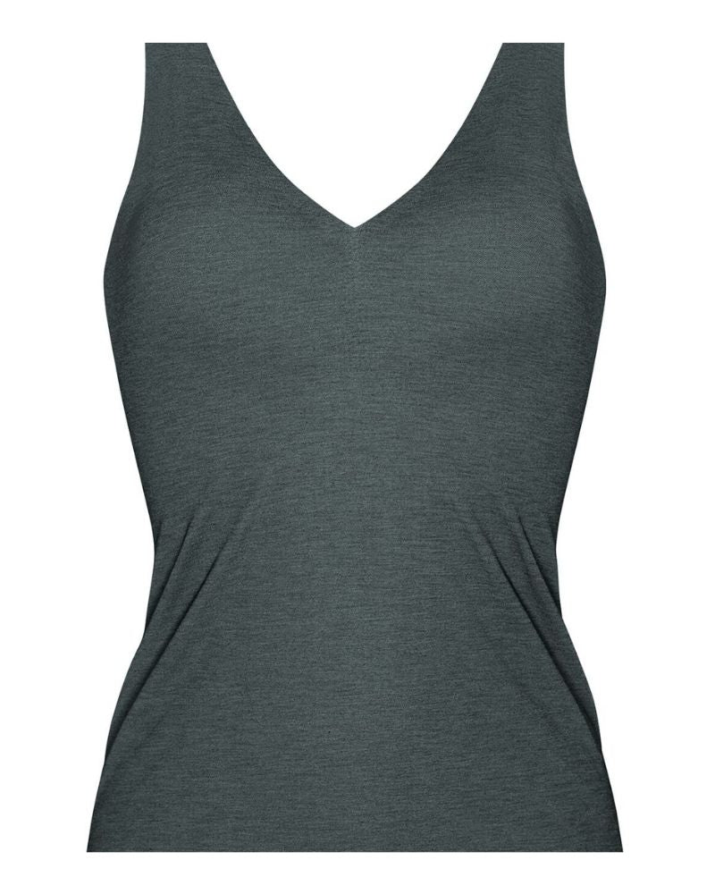 Sloggi - Zero Feel Natural Shirt in Grey - Front View