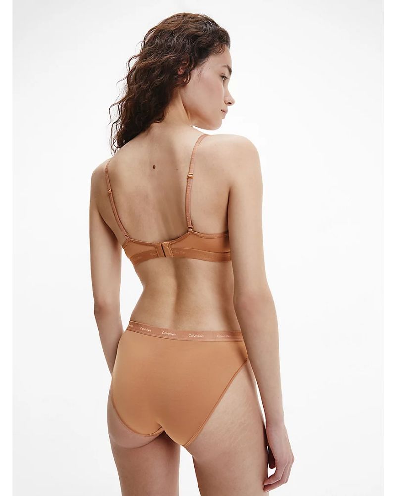 Calvin Klein - Lightly Lined Plunge in Nude - Rear View
