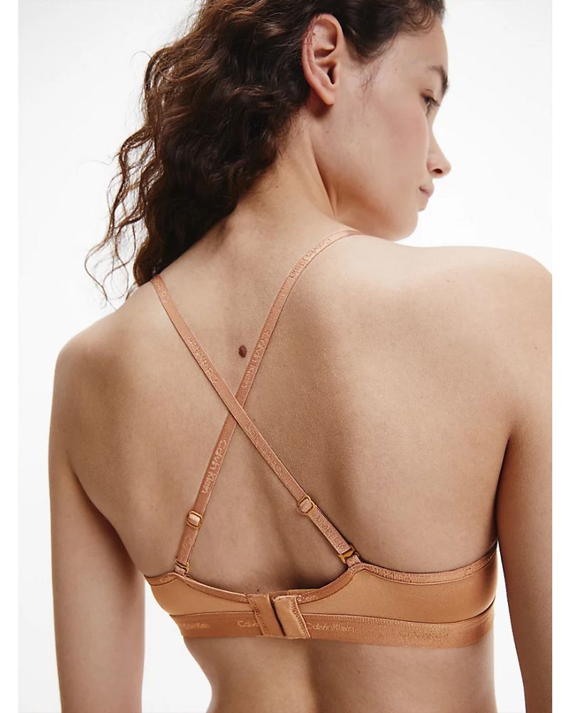Calvin Klein - Lightly Lined Plunge in Nude - Back View