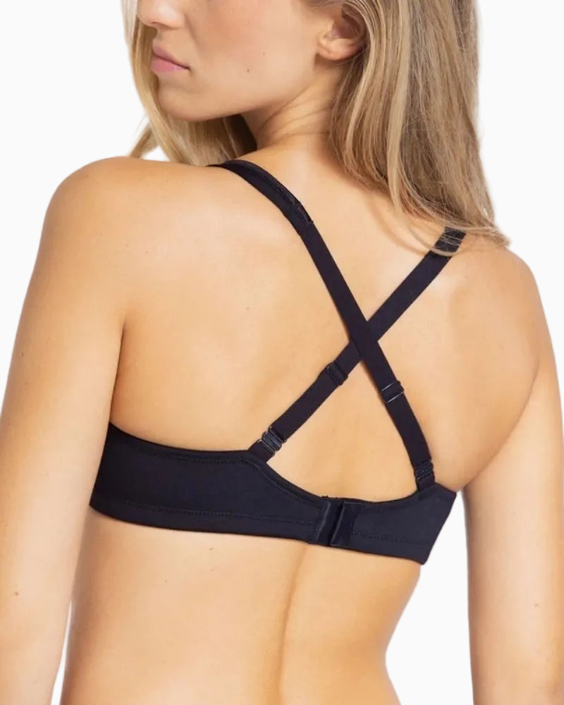 Bestform - Moulded No Wire in Black - Rear View