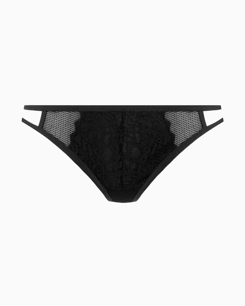 Freya Temptress Brazilian Thong in black color front view