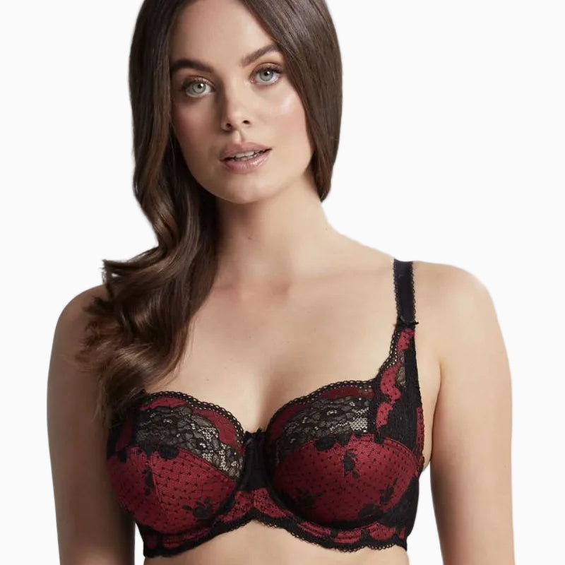 Panache - Clara Full Cup in Ruby - Close View