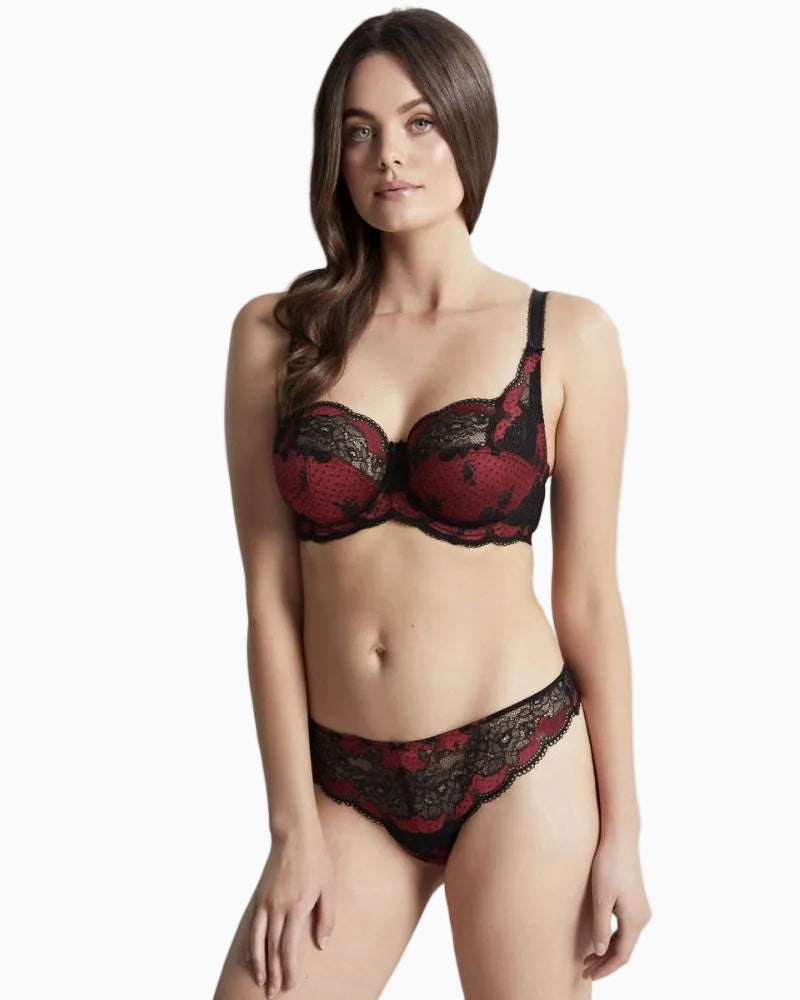 Panache - Clara Full Cup in Ruby - Front View