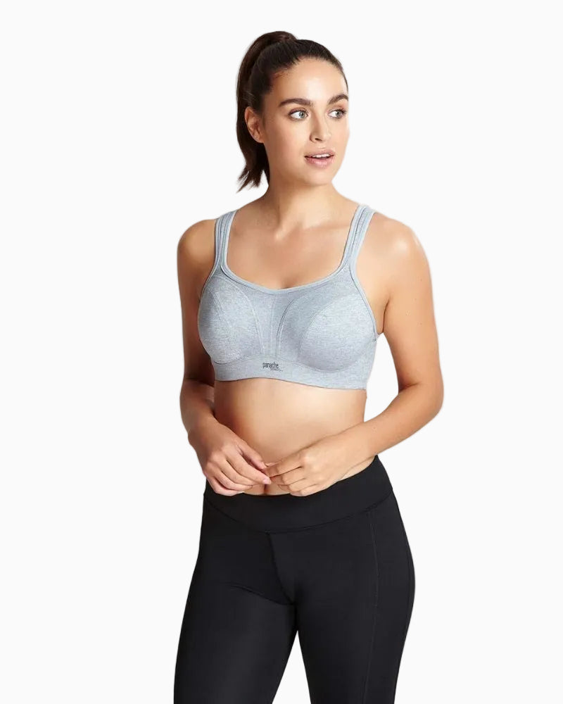 Panache Wired Sports Bra in Grey cup detail