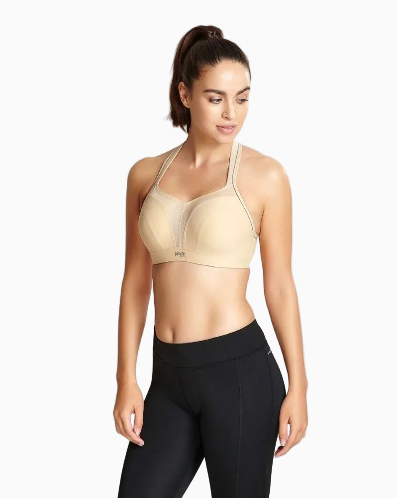 Panache Wired Sports Bra in Latte front view