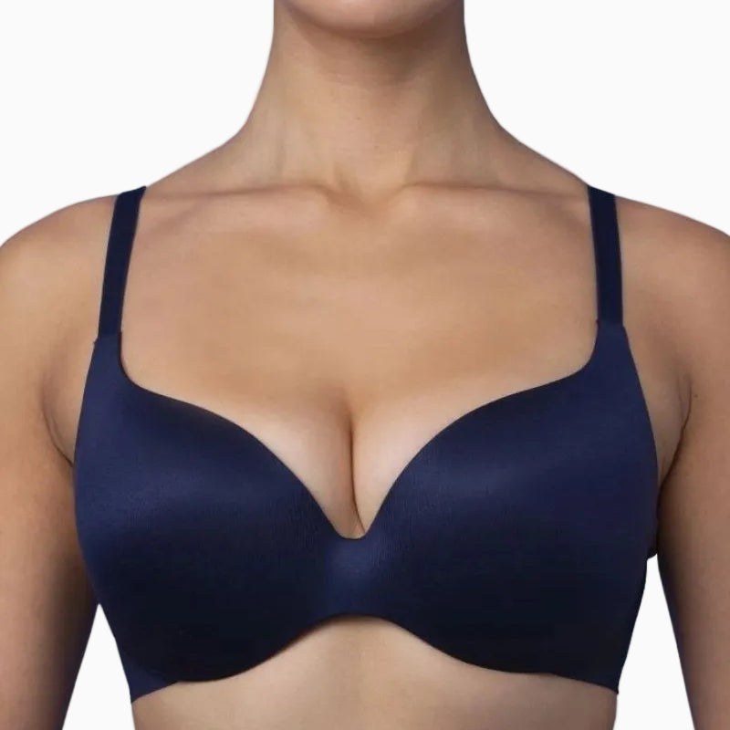 Royal Lounge Fit Bra in Navy front view