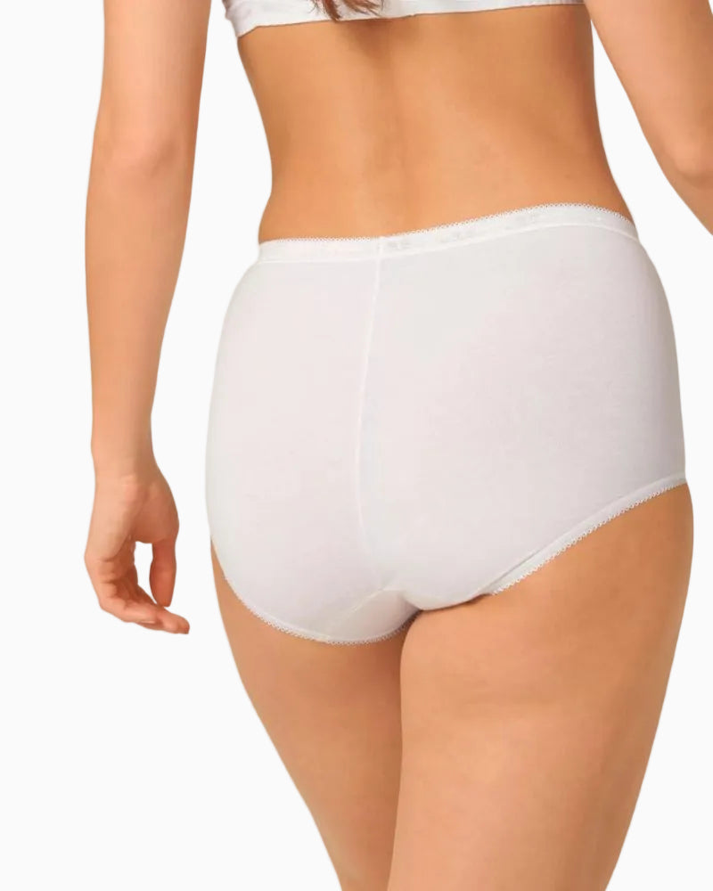 Sloggi - Maxi Briefs in White - Back View