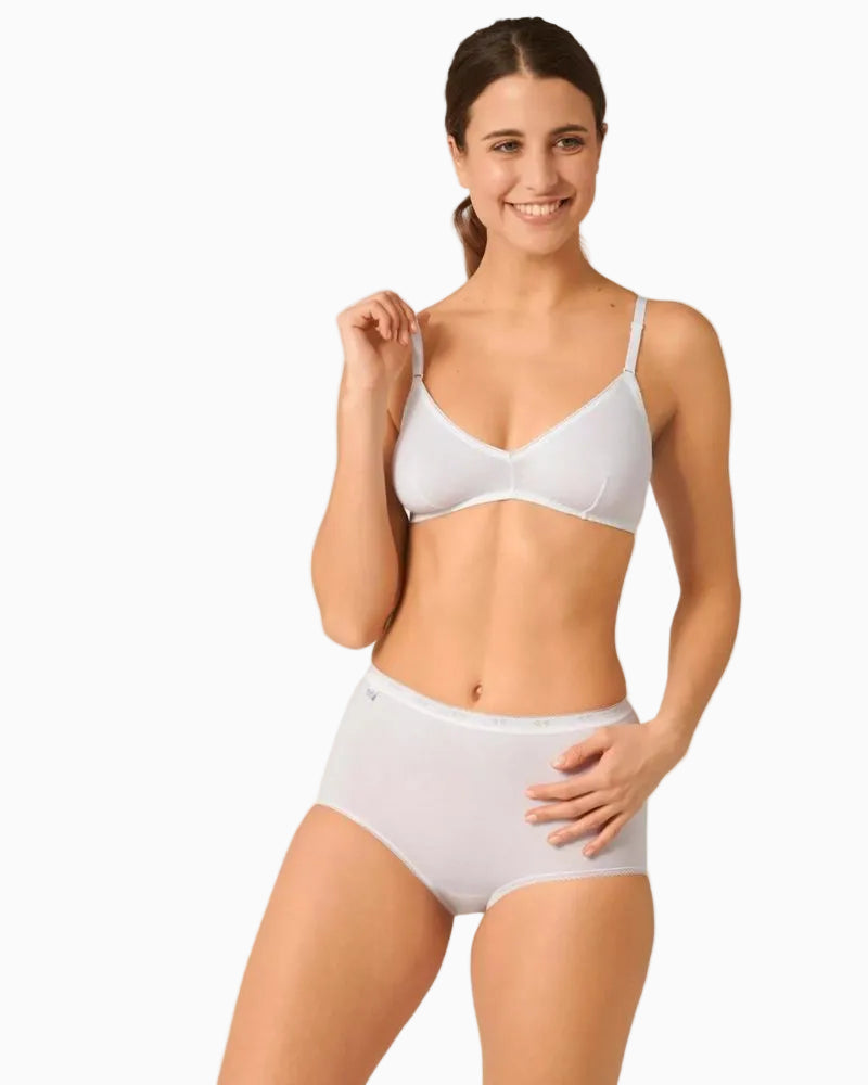Sloggi - Maxi Briefs in White - Full View