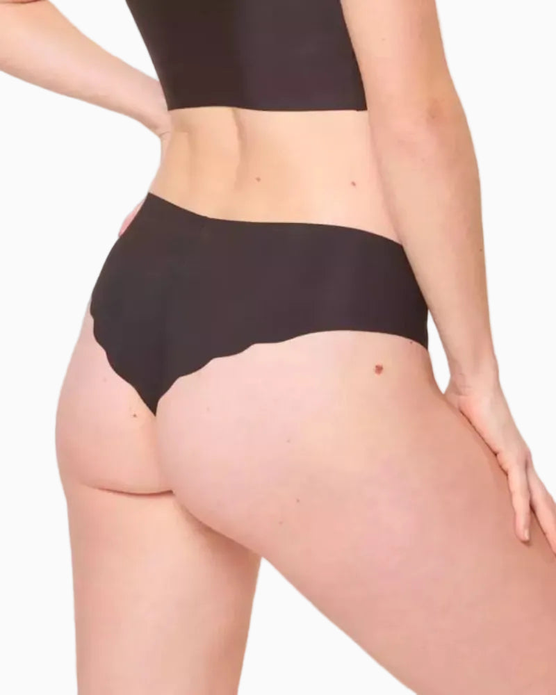 Triumph - Zero Microfibre Brief in Black - Rear View