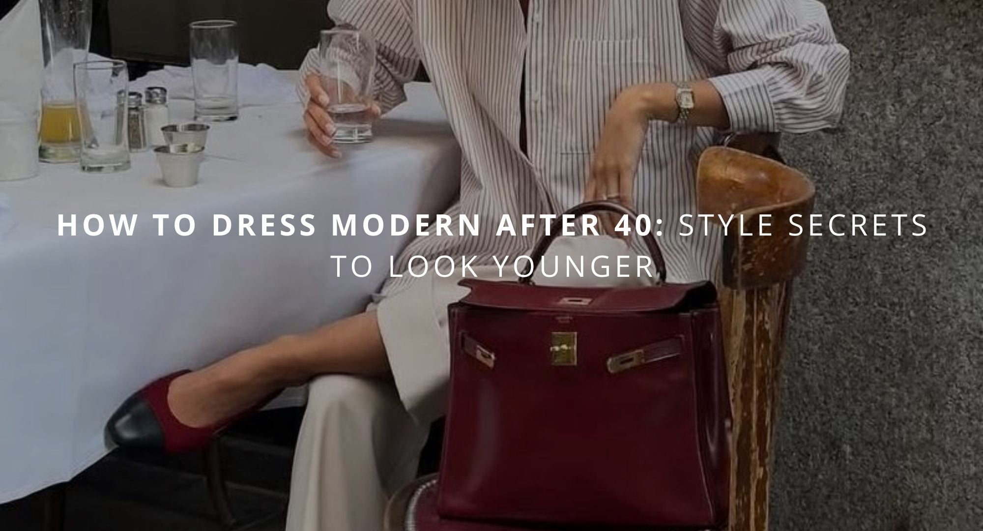 a women sitting in a nice outfit 