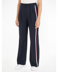 Tommy Hilfiger - Wide Leg Pleated Pant in Navy