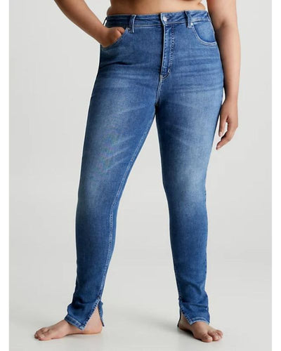 Calvin Klein - High Rise Super Skinny Ankle Jeans in Denim