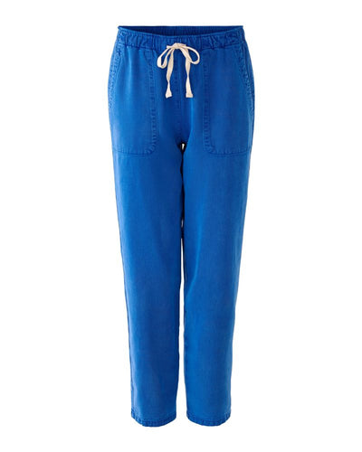 Oui - Pull-On Trousers in Blue