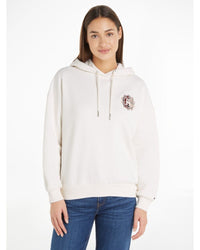 Tommy Hilfiger - SMD Regular Tartan Crewneck Hoodie in Off White