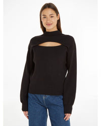 Calvin Klein - Cut Out Loose Sweater in Black