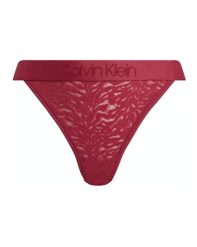Calvin Klein - High Leg Tanga in Red