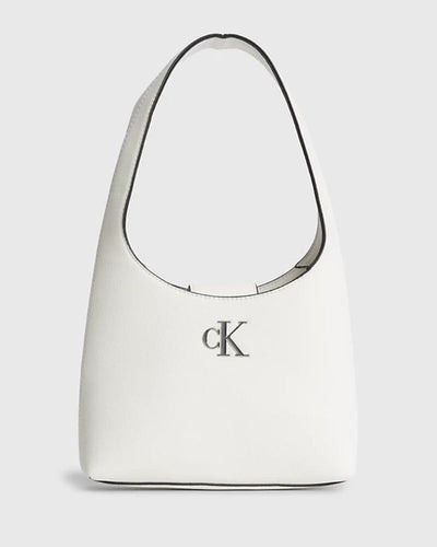 Calvin Klein - Minimal Monogram Shoulder Bag in White