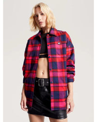 Tommy Jeans - Oversized Check Overshirt in Red