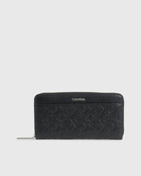 Calvin Klein - Large Zip-Around Wallet with Slip in Black
