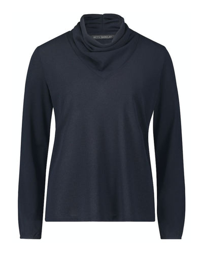Betty Barclay - Cowl Neck Top in Navy
