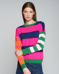 Vilagallo - Fabiola Multi Stripe Jumper