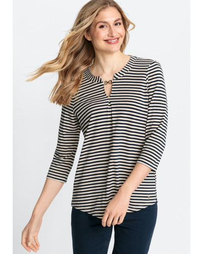Olsen - Long Sleeve T-Shirt in Cream