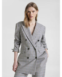 Tommy Hilfiger - Small Check Relaxed DB Blazer in Twill