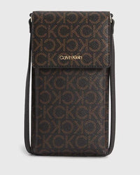 Calvin Klein - Must Phone Pouch xBody Mono in Brown