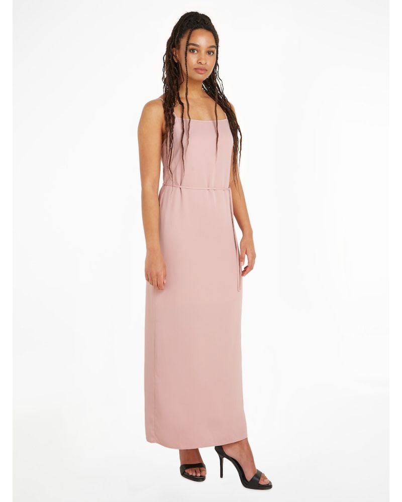 Calvin Klein - Recycled CDC Midi Slip Dress in Mauve