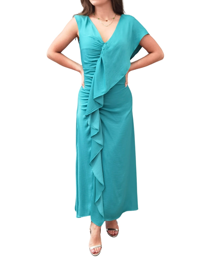 Eleria Cortes - Ruffle Maxi Dress