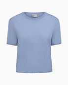Kimara Kate Top ciel blue front view