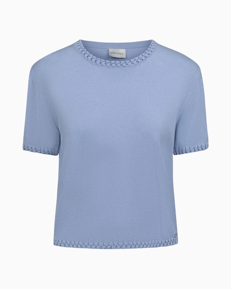 Kimara Kate Top ciel blue front view
