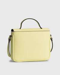 Calvin Klein - Sculpted Boxy Flap Bag in Yellow - Rear View