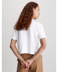 Calvin Klein - Archival Monogram Tee in White - Rear View