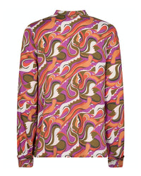 Mos Mosh - Shantelle Privot Blouse in Fuchsia - Rear View