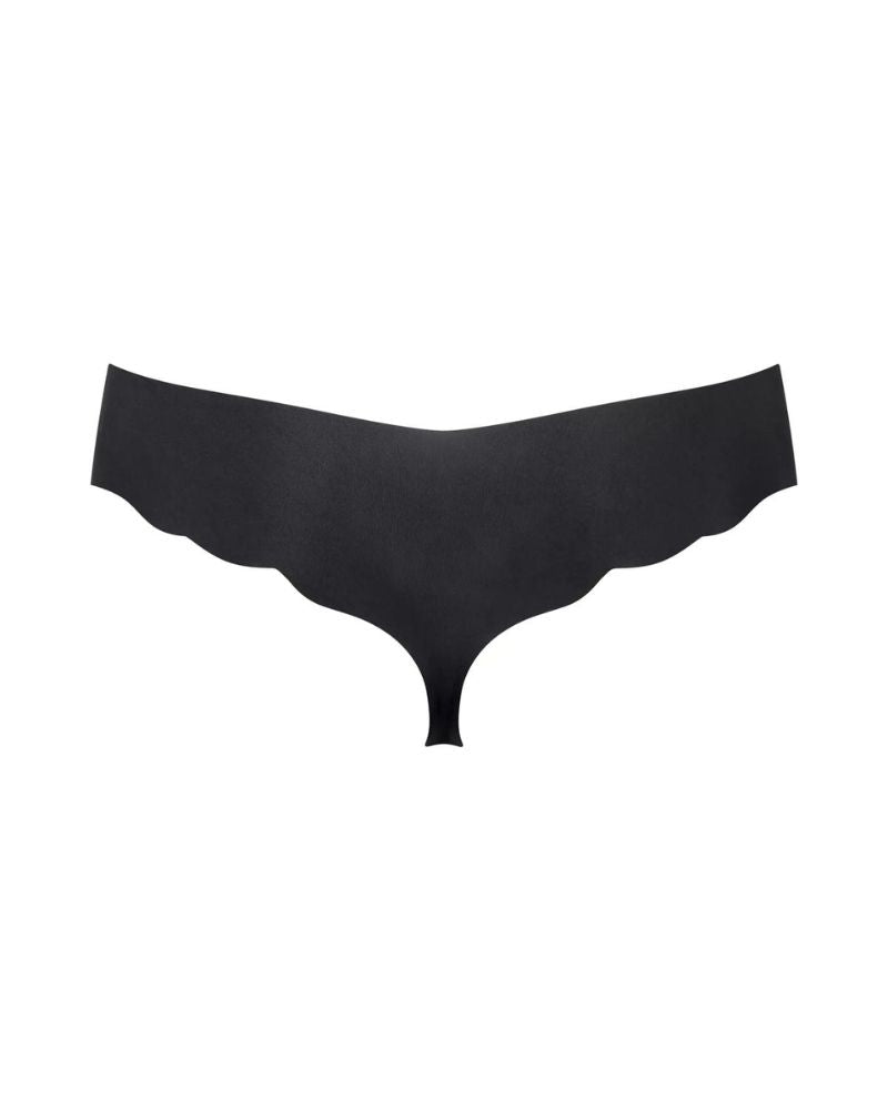 Sloggi - Zero Microfibre 2 Hipstring Brief in Black - Rear View