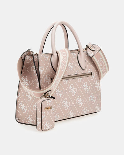 Guess Bags - Rea High Society Satchel in Rose - Rear View