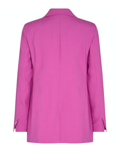 Mos Mosh - Bine Leia Blazer in Fuchsia - Rear View