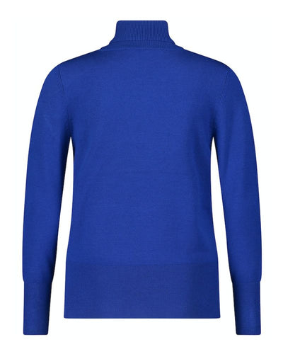 Betty Barclay - Poloneck in Blue - Rear View