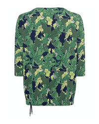 Olsen - Long Sleeve T-Shirt in Green - Rear View