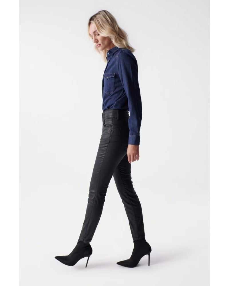 Salsa - Secret Skinny Jeans in Black - Side View