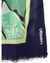 Olsen - Scarf in Green - Close View