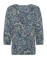 Olsen - Long Sleeve T-Shirt in Navy - Rear View