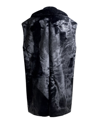 Sani Blu - LONG FAUX FUR GILLET