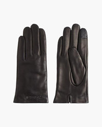 Calvin Klein - Must Leather Gloves in Black - Front View