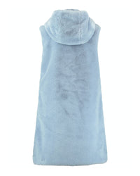 Gerry Weber - Faux Fur Gilllet in Pale Blue - Rear View