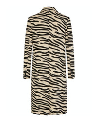 Marc Aurel - Zebra Coat in Zebra - Rear View