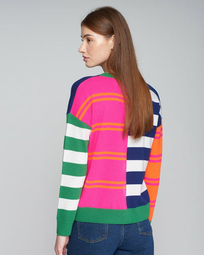 Vilagallo - Fabiola Multi Stripe Jumper